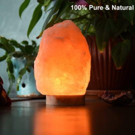Himalayan Salt Lamp with 7 Colors Changing, Natural Crystal Salt Light Glow Hand Crafted Night Light for Lighting, Decoration and Gift